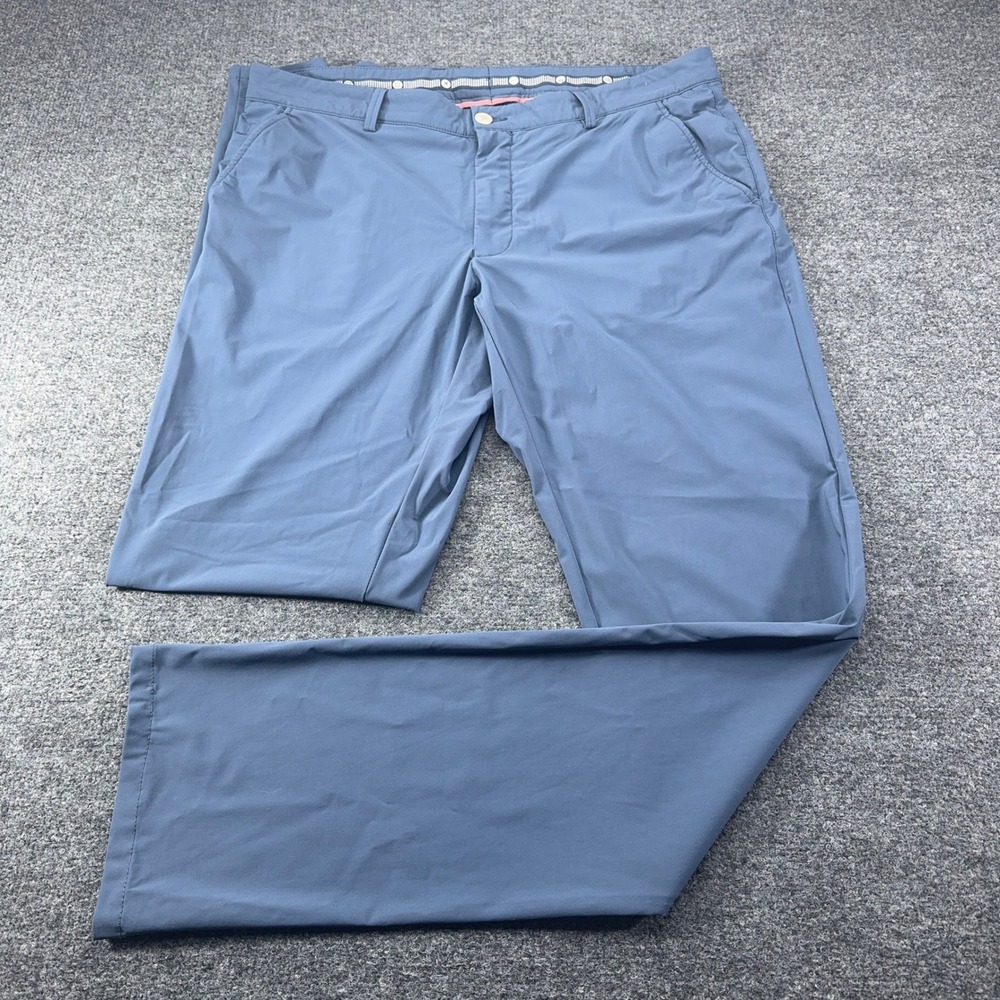 Ballin Atwater Modern Fit Performance Pants Mens 38 Navy Blue Stretch Trousers